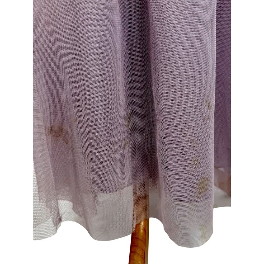 Davids Bridal Lavender One-Shoulder Embroidered Prom Bridesmaid Dress Gown - Picture 15 of 16